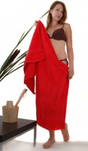 Saunatuch / Strandtuch RESIDENZ Promotion, 450gr/m�, 70x180 cm, rot