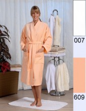 Bademantel RESIDENZ Kimono 300, Gr��e M, peach