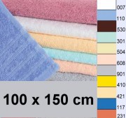 Badetuch 100x150 cm, 400 g/m�, hellgrau