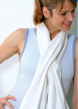 Sportschal oder Handtuchschal RESIDENZ 30x140 Walkvelours, 380gr