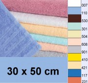 G�stehandtuch 30x50 cm, 400g/m�, bleu