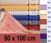 Badvorleger Residenz Deluxe, 1100 gr/ m�, Gr��e 50x100 cm, terracotta