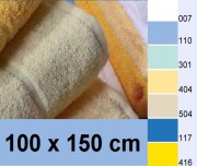 Badetuch 100x150 cm, 450 g/m�, bleu