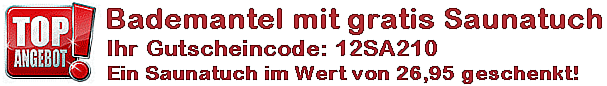 Bademantel mit Saunatuch Bademantel Sonderpreis